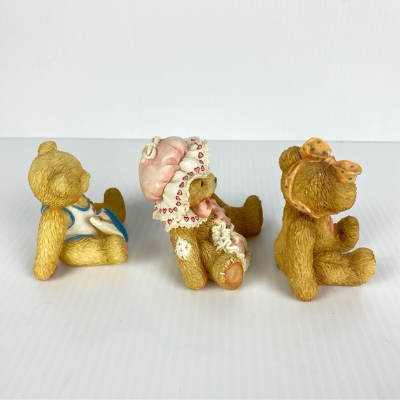 Cherished Teddies Nancy Arthur & Karen 3 Lot Ceramic Ornaments Babies Children - Picture 4 of 8